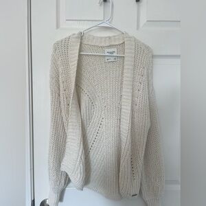 Abercrombie & Fitch White Cream Cardigan - Size XS